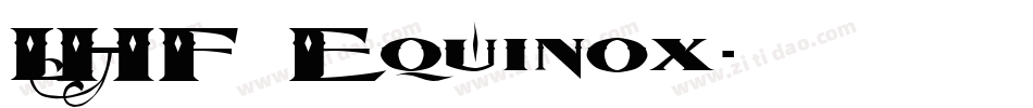 LHF Equinox字体转换